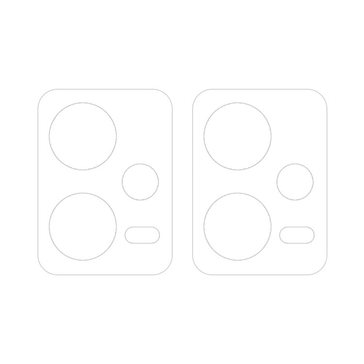 Pour Redmi Note 12 5G 2pcs ENKAY Hat-Prince Film en verre trempé 9H pour objectif de caméra arrière (Transparent)