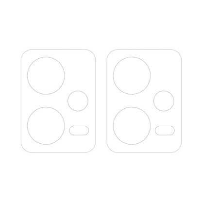Pour Redmi Note 12 5G 2pcs ENKAY Hat-Prince Film en verre trempé 9H pour objectif de caméra arrière (Transparent)
