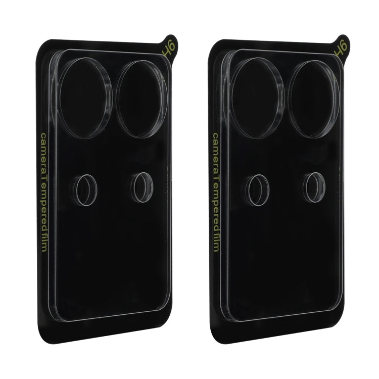 Pour Redmi Note 13 Pro 4G / Poco M6 Pro 4G 2 pièces ENKAY Hat-Prince 9H Film de protection en verre trempé pour objectif de caméra arrière (Transparent)