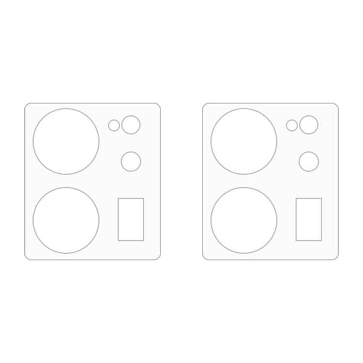 For Xiaomi 13T / 13T Pro 2pcs ENKAY Hat-Prince 9H Rear Camera Lens Tempered Glass Film(Transparent)