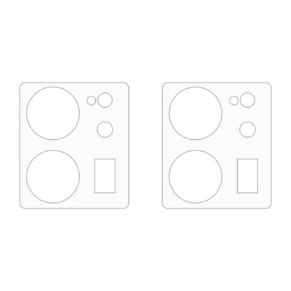 For Xiaomi 13T / 13T Pro 2pcs ENKAY Hat-Prince 9H Rear Camera Lens Tempered Glass Film(Transparent)