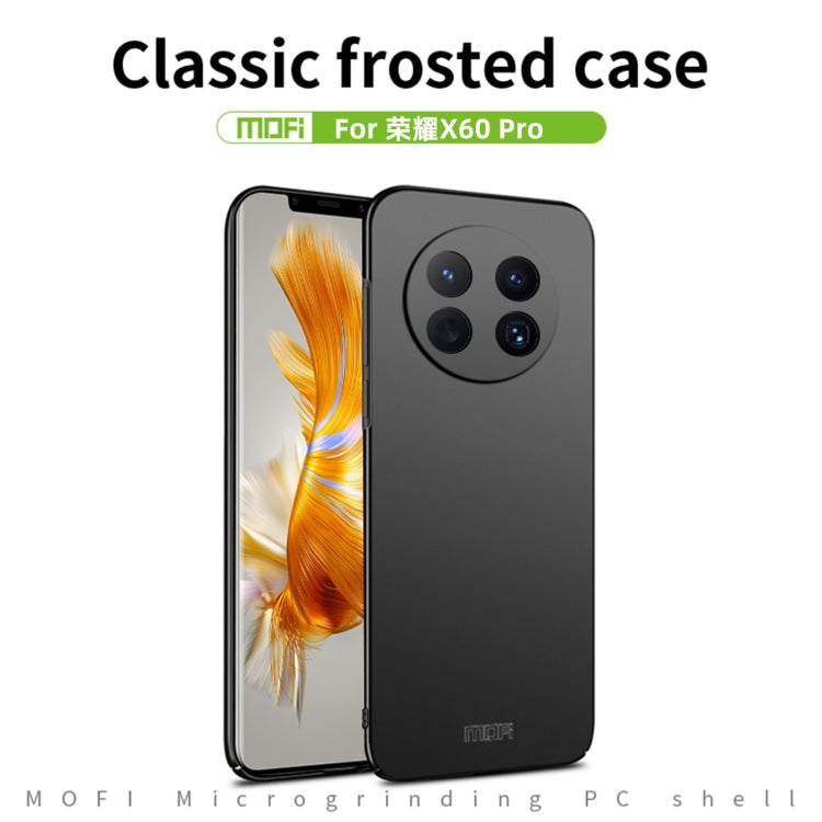 Pour Honor X60 Pro / X9c MOFI Coque de téléphone rigide ultra-fine en PC dépoli (rouge)
