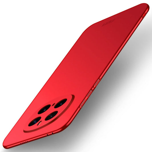 Pour Honor Magic7 Pro Étui de Téléphone Rigide Ultra-Mince en PC Givré MOFI (Rouge)