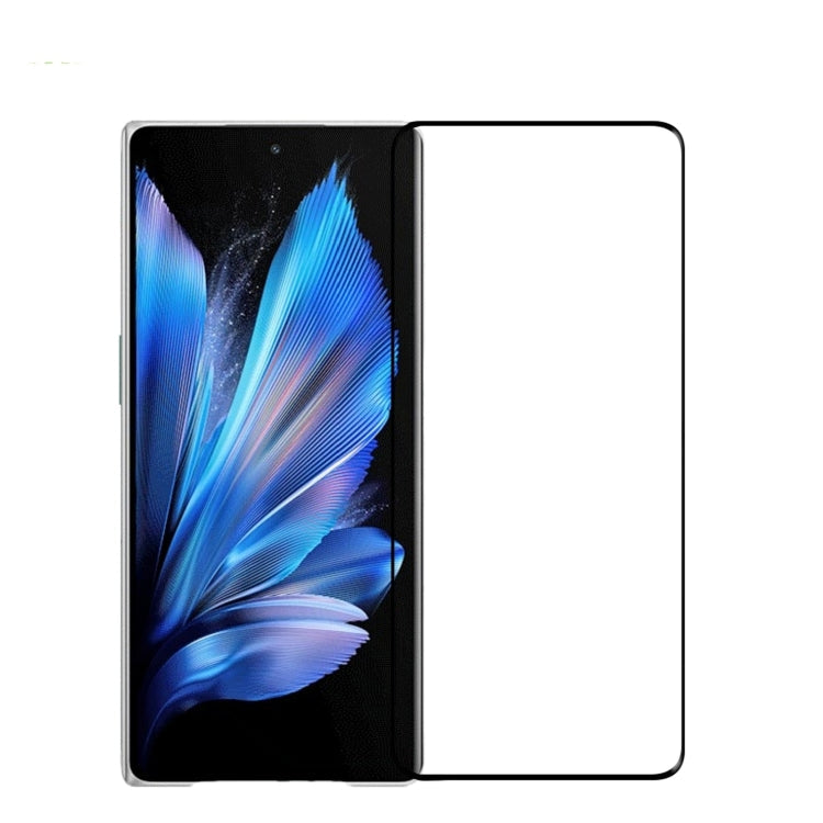 For vivo X Fold3 / Fold3 Pro MOFI 9H 3D Hot Bending Tempered Glass Film(Black)