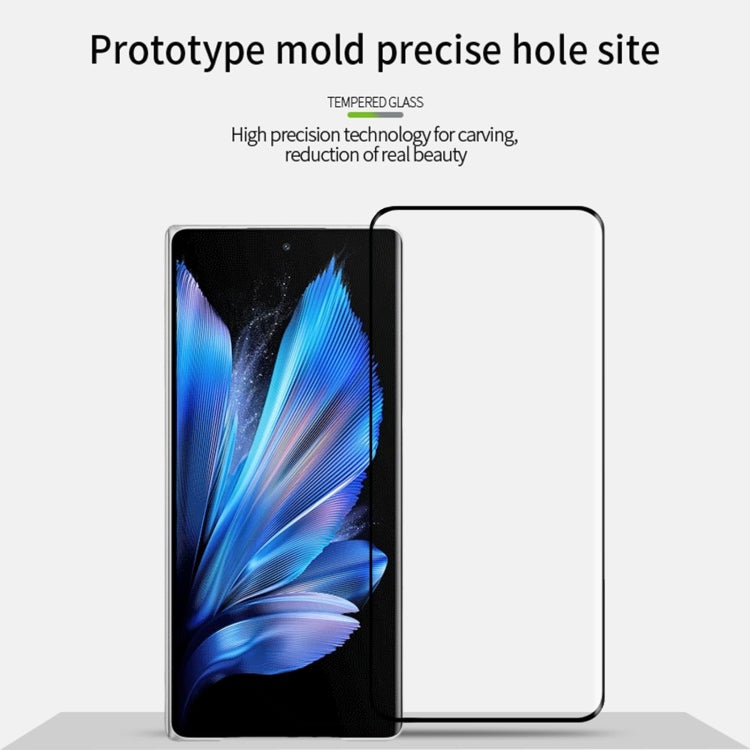 For vivo X Fold3 / Fold3 Pro MOFI 9H 3D Hot Bending Tempered Glass Film(Black)