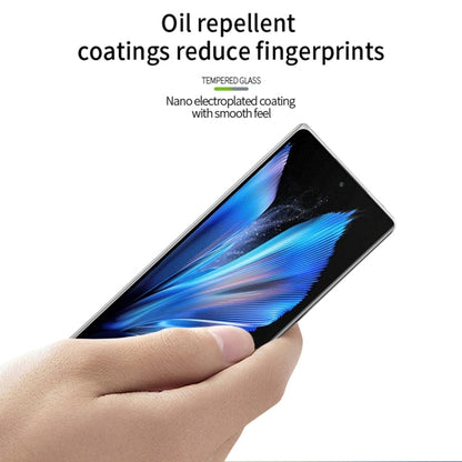 For vivo X Fold3 / Fold3 Pro MOFI 9H 3D Hot Bending Tempered Glass Film(Black)