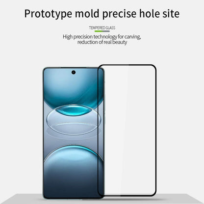For vivo X100s MOFI 9H 3D Hot Bending Tempered Glass Film(Black)