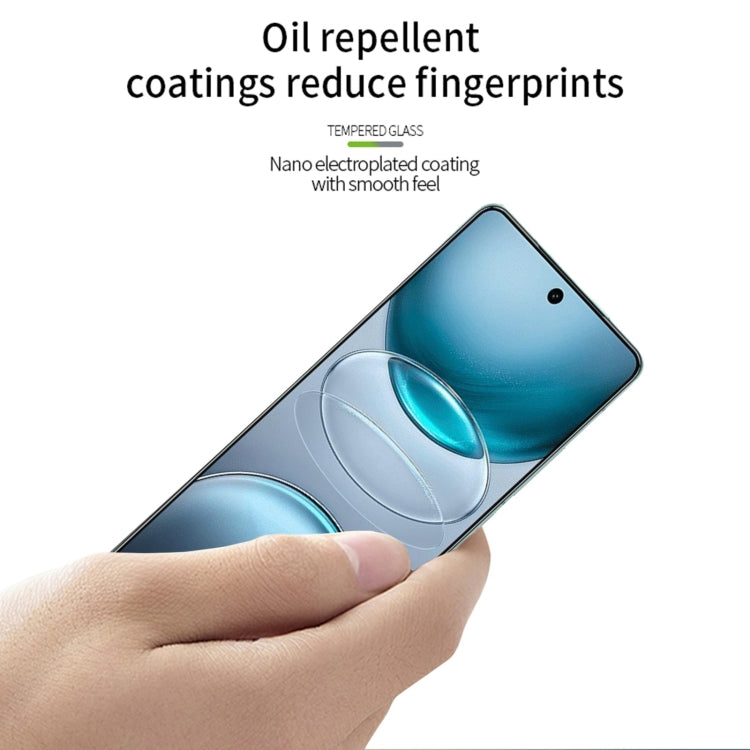 For vivo X100s MOFI 9H 3D Hot Bending Tempered Glass Film(Black)
