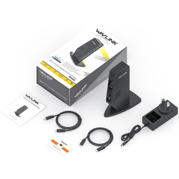 WAVLINK WL-UG69DK5 Laptop Dual 5K / 4K 60Hz Monitor Adapter USB 3.0 Docking Station, Plug:EU Plug