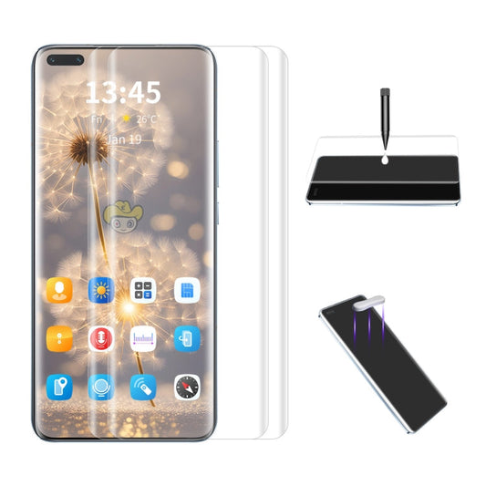 Pour Honor Magic5 Pro 2 pcs ENKAY Hat-Prince UV Film de protection d'écran en verre trempé à colle totale