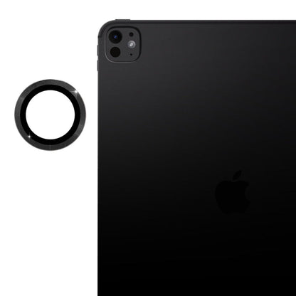 For iPad Pro 11 / 13 2025 / 2024 ENKAY Hat-Prince 9H Rear Camera Lens Aluminium Alloy Tempered Glass Film(Black)