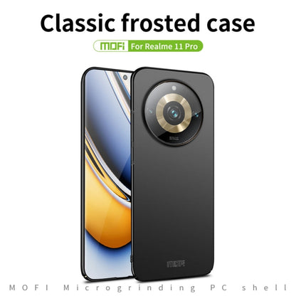 For Realme 11 Pro MOFI Frosted PC Ultra-thin Hard Phone Case(Blue)