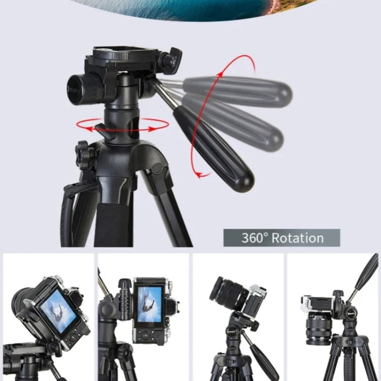 JMARY KP-2274 Monopode réglable à 5 sections Trépied multifonctionnel pour la photographie en extérieur