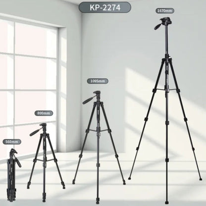 JMARY KP-2274 Monopode réglable à 5 sections Trépied multifonctionnel pour la photographie en extérieur