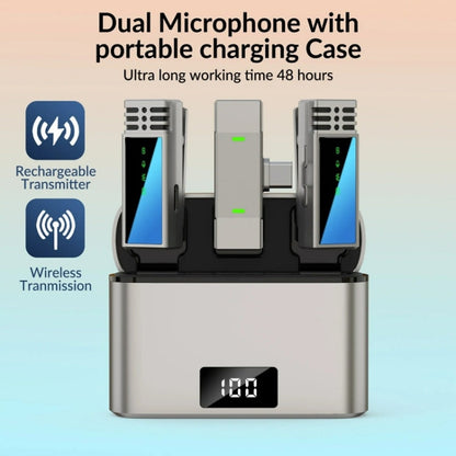 JMARY MW-15 USB-C / Type-C Port 2.4G Lavalier Wireless Microphone