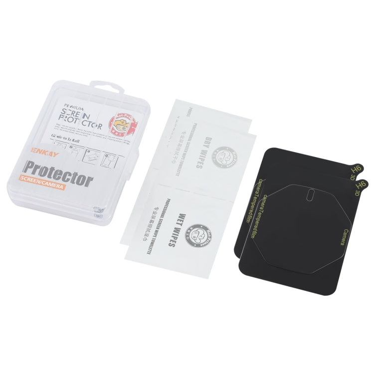 For  Huawei Mate 60 RS Ultimate 2pcs ENKAY 9H Rear Camera Lens Tempered Glass Film