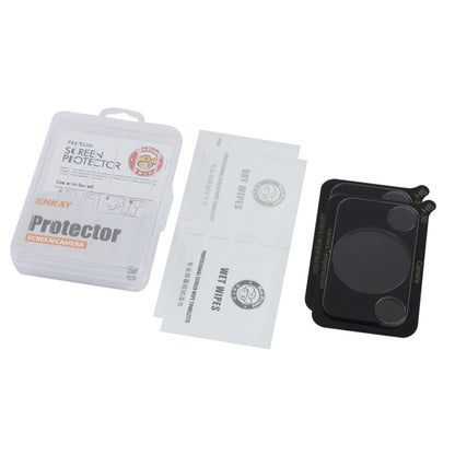 For Huawei Enjoy 70 2pcs ENKAY 9H Rear Camera Lens Tempered Glass Film