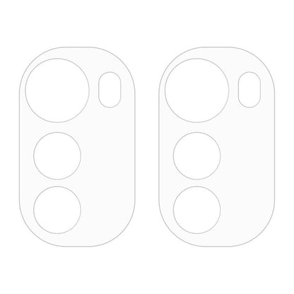 For Motorola Moto E32 2pcs ENKAY Hat-Prince 9H Rear Camera Lens Tempered Glass Film(Transparent)
