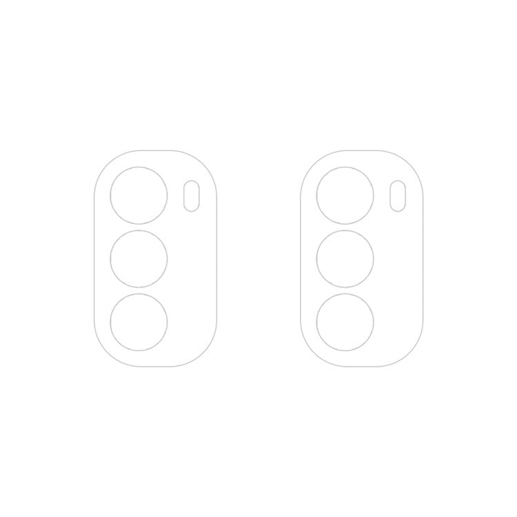 For Motorola Moto G82 2pcs ENKAY Hat-Prince 9H Rear Camera Lens Tempered Glass Film(Transparent)