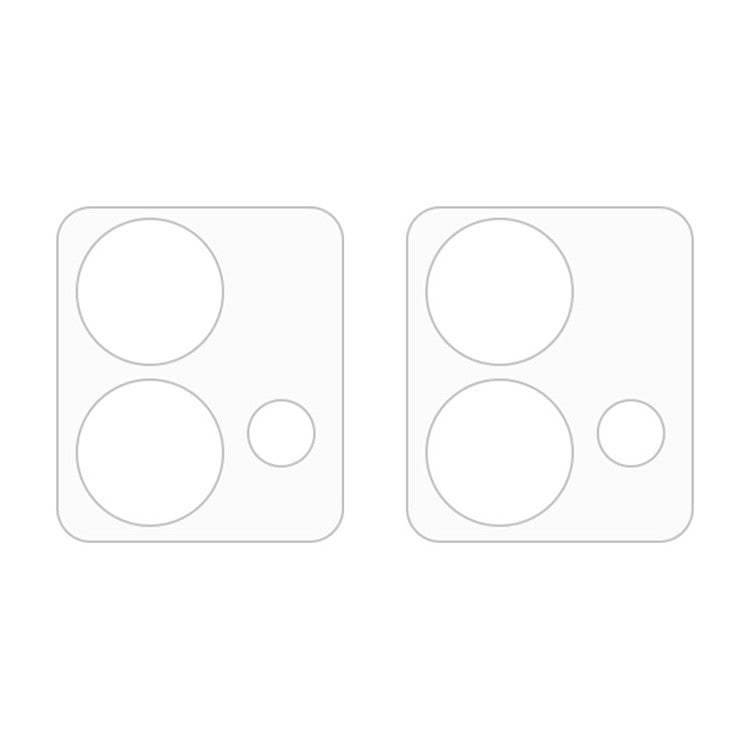 For Motorola Moto G84 2pcs ENKAY Hat-Prince 9H Rear Camera Lens Tempered Glass Film(Transparent)
