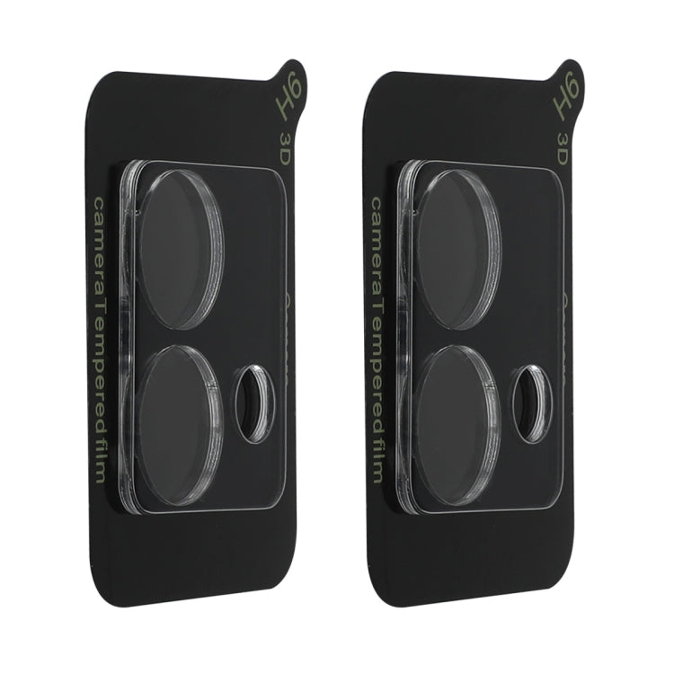 For Motorola Moto G84 2pcs ENKAY Hat-Prince 9H Rear Camera Lens Tempered Glass Film(Transparent)