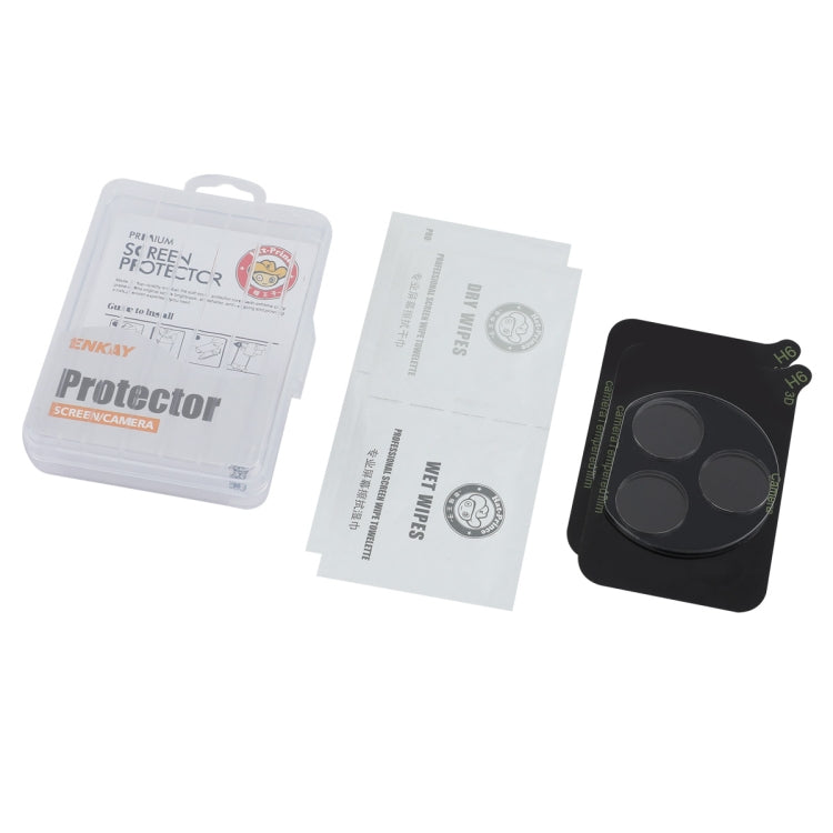 For Honor X50i+ 2pcs ENKAY 9H Rear Camera Lens Tempered Glass Film(Transparent)