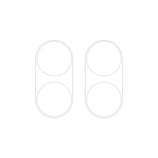 For vivo Y03 Global 2pcs ENKAY Hat-Prince 9H Rear Camera Lens Tempered Glass Film(Transparent)