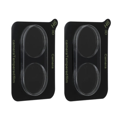 For vivo Y03 Global 2pcs ENKAY Hat-Prince 9H Rear Camera Lens Tempered Glass Film(Transparent)