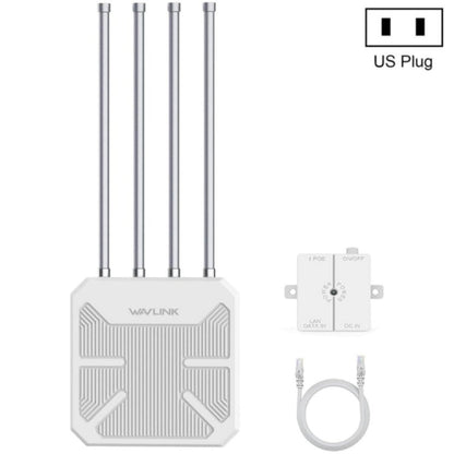 WAVLINK WN573HX3 AX3000 Waterproof Outdoor WiFi Wireless Outdoor Dual Band Router, Plug:US Plug
