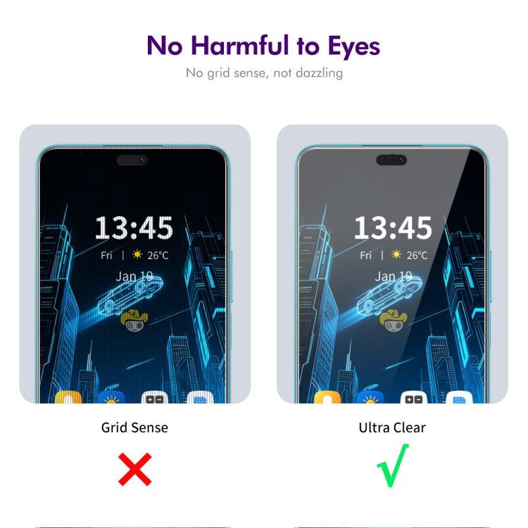 Pour Honor 400 Lite Global ENKAY Hat-Prince Film de protection en verre trempé anti-espion 28 degrés