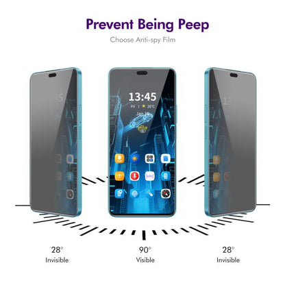 Pour Honor 400 Lite Global 2 pièces Film de protection en verre trempé anti-espionnage 28 degrés ENKAY Hat-Prince