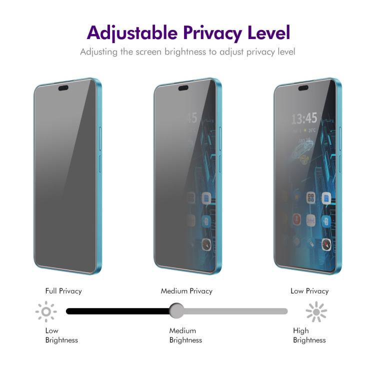 Pour Honor 400 Lite Global 2 pièces Film de protection en verre trempé anti-espionnage 28 degrés ENKAY Hat-Prince