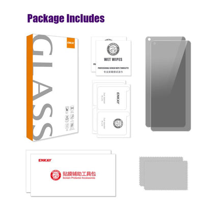 For OnePlus Nord N20 SE / Nord N300 2pcs ENKAY Hat-Prince 28 Degree Anti-peeping Privacy Tempered Glass Film