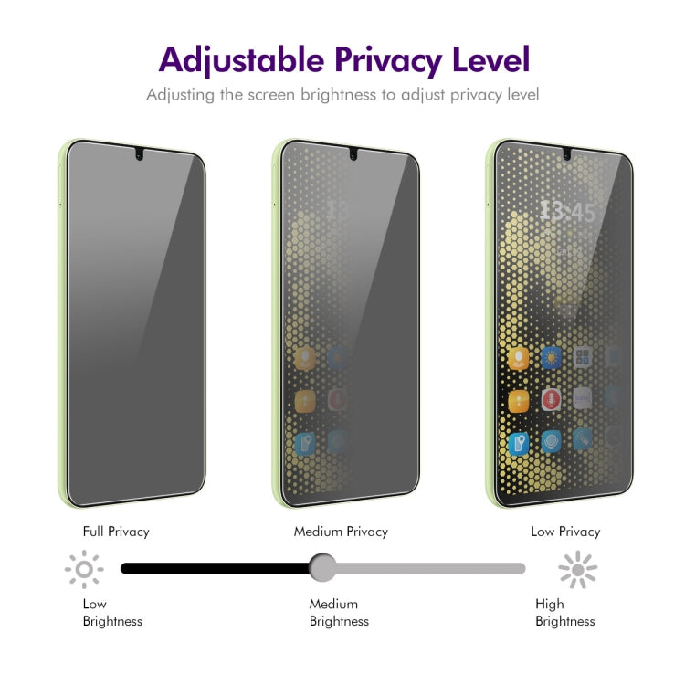 For ZTE Blade A72 4G / V40 Vita 2pcs ENKAY Hat-Prince 28 Degree Anti-peeping Privacy Tempered Glass Film