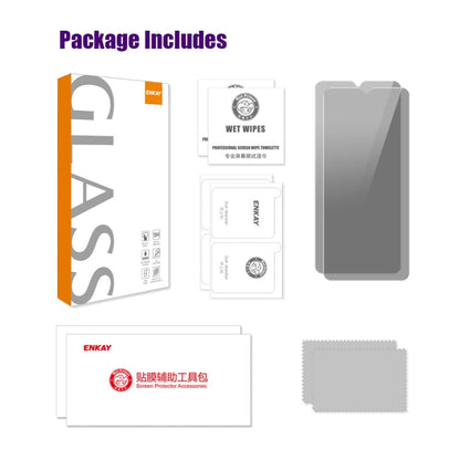 For Realme C33 2023 4G / C33 4G 2pcs ENKAY Hat-Prince 28 Degree Anti-peeping Privacy Tempered Glass Film