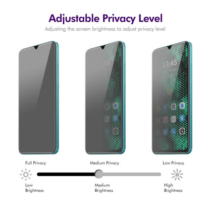 For OPPO K10 5G 5pcs ENKAY Hat-Prince 28 Degree Anti-peeping Privacy Tempered Glass Film