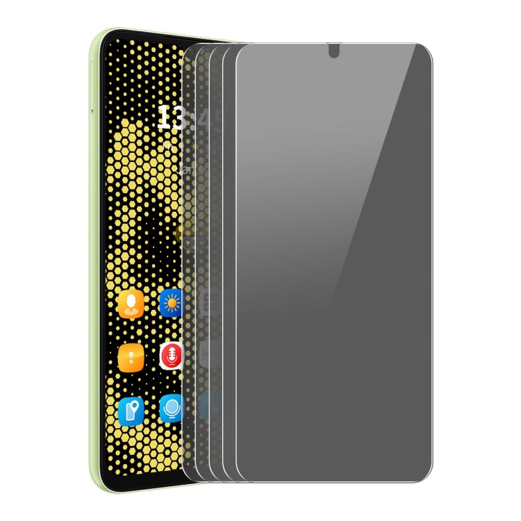 For Tecno POP 6 5pcs ENKAY Hat-Prince 28 Degree Anti-peeping Privacy Tempered Glass Film