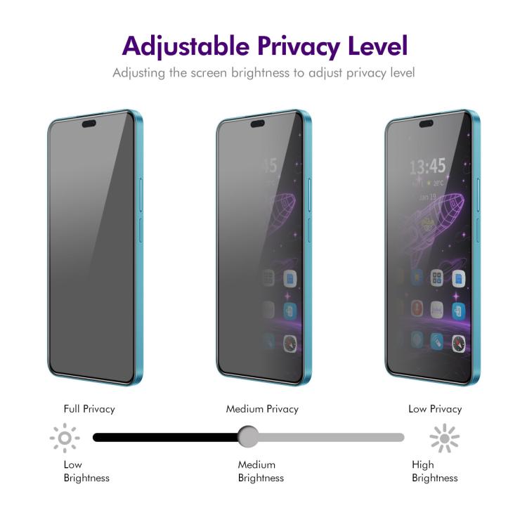 For Honor 400 Lite Global ENKAY Hat-Prince 28 Degree Anti-peeping Privacy Silk Print Tempered Glass Film
