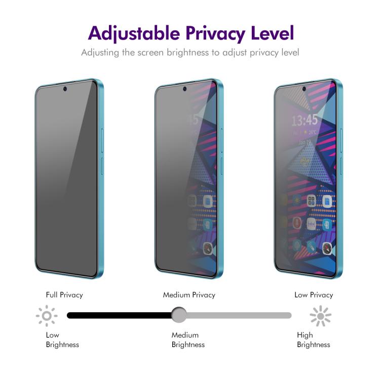 For Honor 400 Global 2pcs ENKAY Hat-Prince 28 Degree Anti-peeping Privacy Silk Print Tempered Glass Film