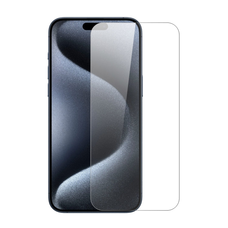 Pour iPhone 15 Pro NORTHJO 2 films de protection d'écran en verre trempé A++ avec cadre d'installation