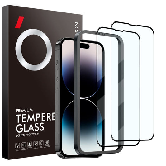 Pour iPhone 14 Pro NORTHJO 2 films en verre trempé A++ avec cadre d'installation