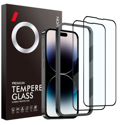 Pour iPhone 14 Pro Max NORTHJO 2 films en verre trempé A++ avec cadre d'installation