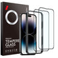 Pour iPhone 14 Pro Max NORTHJO 2 films en verre trempé A++ avec cadre d'installation