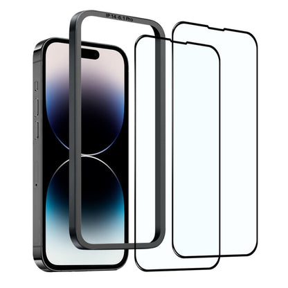 Pour iPhone 14 Pro Max NORTHJO 2 films en verre trempé A++ avec cadre d'installation