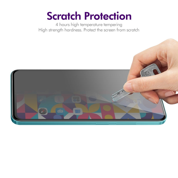 For Realme C30 4G / V20 5G / C30s ENKAY Hat-Prince 28 Degree Anti-peeping Privacy Silk Print Tempered Glass Film