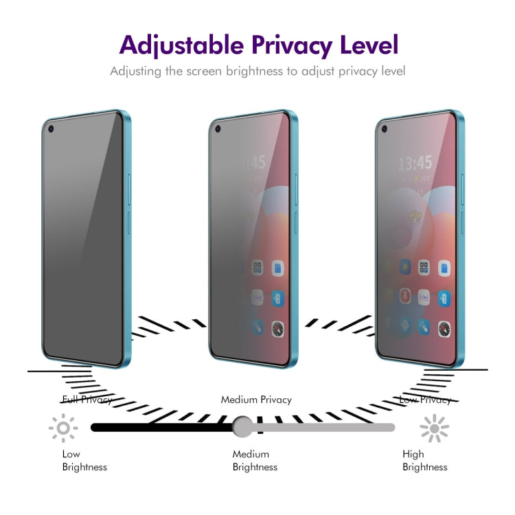 For Realme GT2 Pro 5pcs ENKAY Hat-Prince 28 Degree Anti-peeping Privacy Silk Print Tempered Glass Film