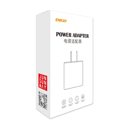 ENKAY FC-001 45W USB-A + USB-C / Type-C Dual Ports Quick Charger, US Plug(Yellow)