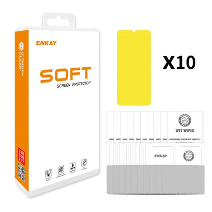 For vivo Y36i 10pcs ENKAY Hat-Prince Full Glue Coverage Soft Explosion-proof Hydrogel Film