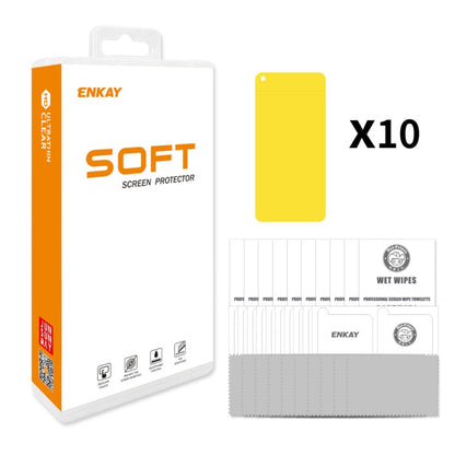For OPPO K10 4G 10pcs ENKAY Hat-Prince Full Glue Coverage Soft Explosion-proof Hydrogel Film
