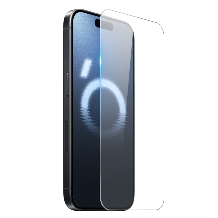 Pour iPhone 16 Pro Max NORTHJO Étui de téléphone 2 en 1 en TPU et protecteur d'écran en verre trempé (transparent)